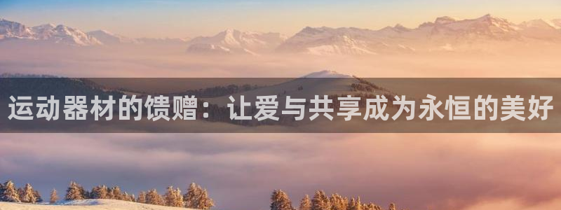 意昂平台体育：运动器材的馈赠：让爱与共享成为永恒的美好